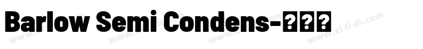 Barlow Semi Condens字体转换